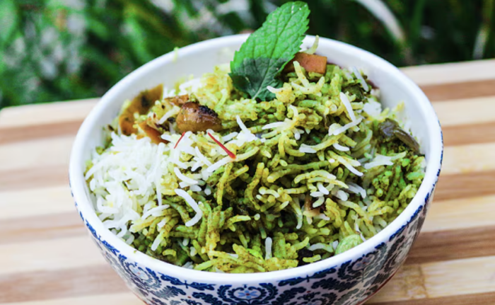 Veg Hyderabadi Green Biryani
